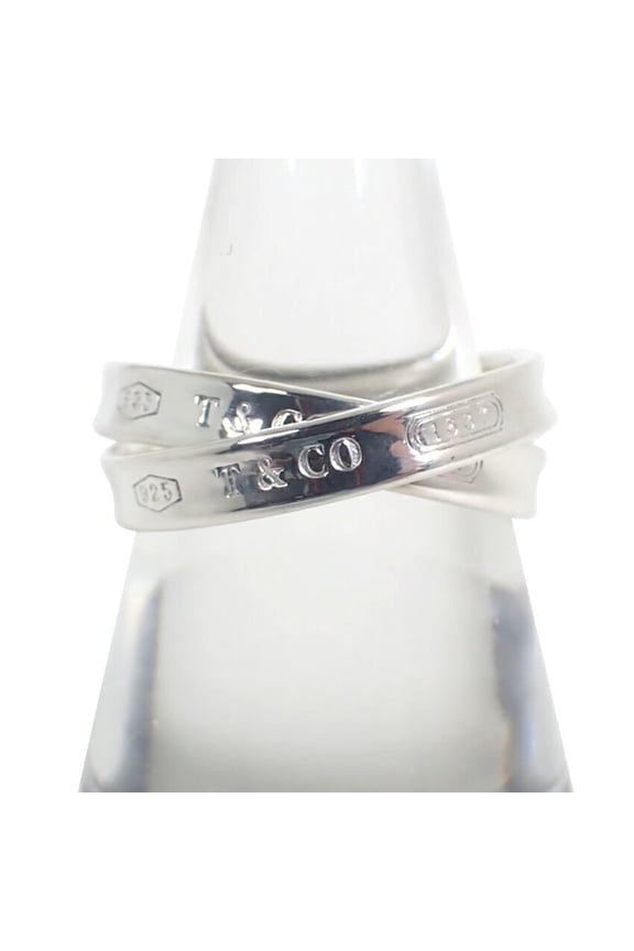 Pre-Owned TIFFANY & Co. 925 1837 Interlocking Circle Ring, Size 14