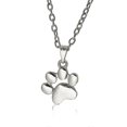 thumbnail image 1 of Collar con colgante de pata de perro, collar con colgante de pata de perro, joyería de moda para mujer, cadena de plata --- Código de producto 54922, 1 of 5
