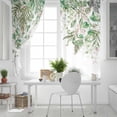 thumbnail image 5 of Sage Green Leaves Blackout Curtains for Bedroom, Weeping Spring Floral Elegant Pastoral Thermal Insulated Kitchen Drapes with Grommets, Light Blocking Window Treatment, 2 Panels 52" x 84", 5 of 7
