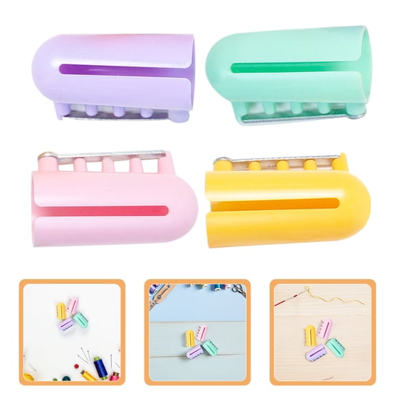 DINHEAROM Yarn Guide Finger Holder Plastic 4Pcs 2In