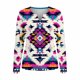 thumbnail image 2 of TaTaai Retro Print T-Shirt Soft Loose Women's Fashion Western Pattern Round Neck Long Sleeve Button Accent Casual Spring Daily Versatile Top Gift, 2 of 5