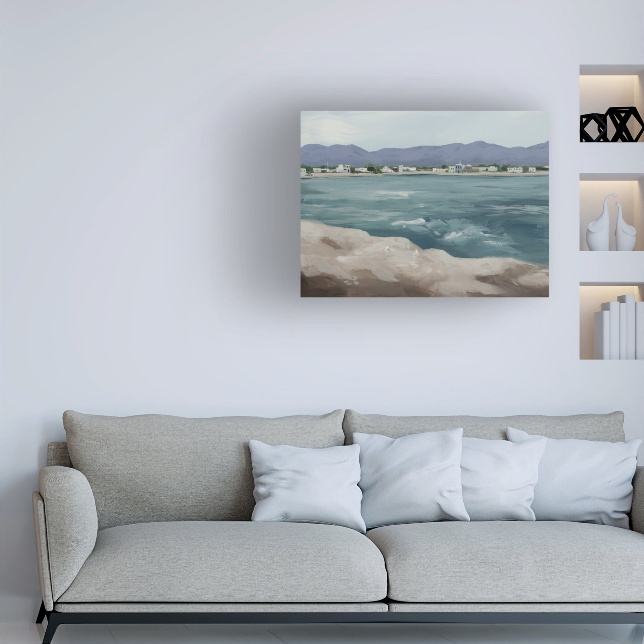 Trademark Fine Art Grace Popp  Periwinkle Cove I Canvas Wall Art