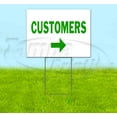 thumbnail image 1 of Customers Right (18" x 24") Yard Sign, Includes Metal Step Stake, 1 of 6