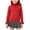 Red, variant on LIaqionyy Girls Mock Turtleneck Sweaters Long Sleeve Cute Basic Plain Tops Causal Comfy Soft Knit Sweater