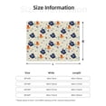 thumbnail image 5 of Yiaed Flower Leaves Print Blanket Throw Blanket Soft Cozy Flannel Blanket for Home Bed Sofa Couch Chair-50"x40", 5 of 6