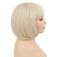 thumbnail image 2 of Onedor 10" Short Straight Hair Flapper Cosplay Costume Bob Wig (60#-Platinum Blonde), 2 of 7