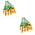 thumbnail image 4 of Flores artificiales Kearding 10 piezas de color sólido decoración de flores falsas, 4 of 6
