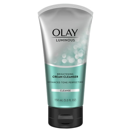 Olay Luminous Brightening Cream Face Cleanser, 5.0 fl (Best Cleanser And Moisturizer For Dry Skin)