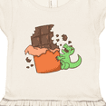 thumbnail image 3 of Inktastic Dino with Chocolate Bar Gift Toddler Girl Dress, 3 of 4
