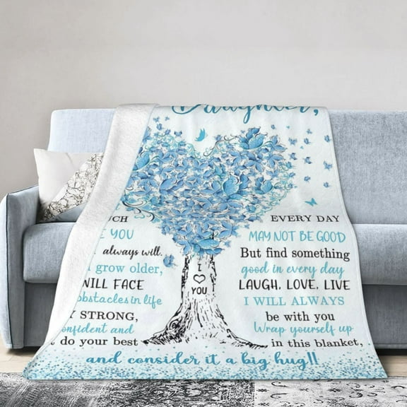 Daughter Birthday Gift, Daughter Gifts, Birthday Gifts for Daughter Blanket , Daughter Gifts Ideas from Mom Dad, to My Daughter Blanket, Best Daughter Graduation Wedding Gifts 50x40