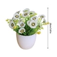 thumbnail image 2 of Bazyrey Vibrant Artificial Daisy Flowers in Elegant White Pot for Home Decor, Office, Weddings, and Events Lifelike & Low Maintenance,7.87",Red,Halloween Christmas Decorations, 2 of 2