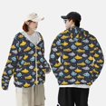 thumbnail image 3 of KLL Watercolor Bathyscaphe Print Men's Women’s UPF 50+ Sun Protection Outdoor Hoodie Jacket Long Sleeve Fishing Hiking Performance Shirt-Large, 3 of 6