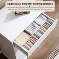 thumbnail image 6 of Modern 5 Drawer Dresser , Chest of Drawers with Deep Drawers, Large Double Dresser for Closet with Wide Top, Tall Wooden Dresser for Living Room, Bedroom,Hallway, 6 of 7