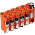thumbnail image 2 of wqlpp-AA Battery Storage Caddy by , Orange, Holds 12 Batteries (Not Included), 2 of 4