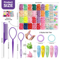 thumbnail image 2 of Livhil Elastic Hair Ties, 31 Colors Hair Accessories for Girls, Rubber Bands for Hair, Small Hair Ties, 393pcs Baby Hair Ties, 2 of 6