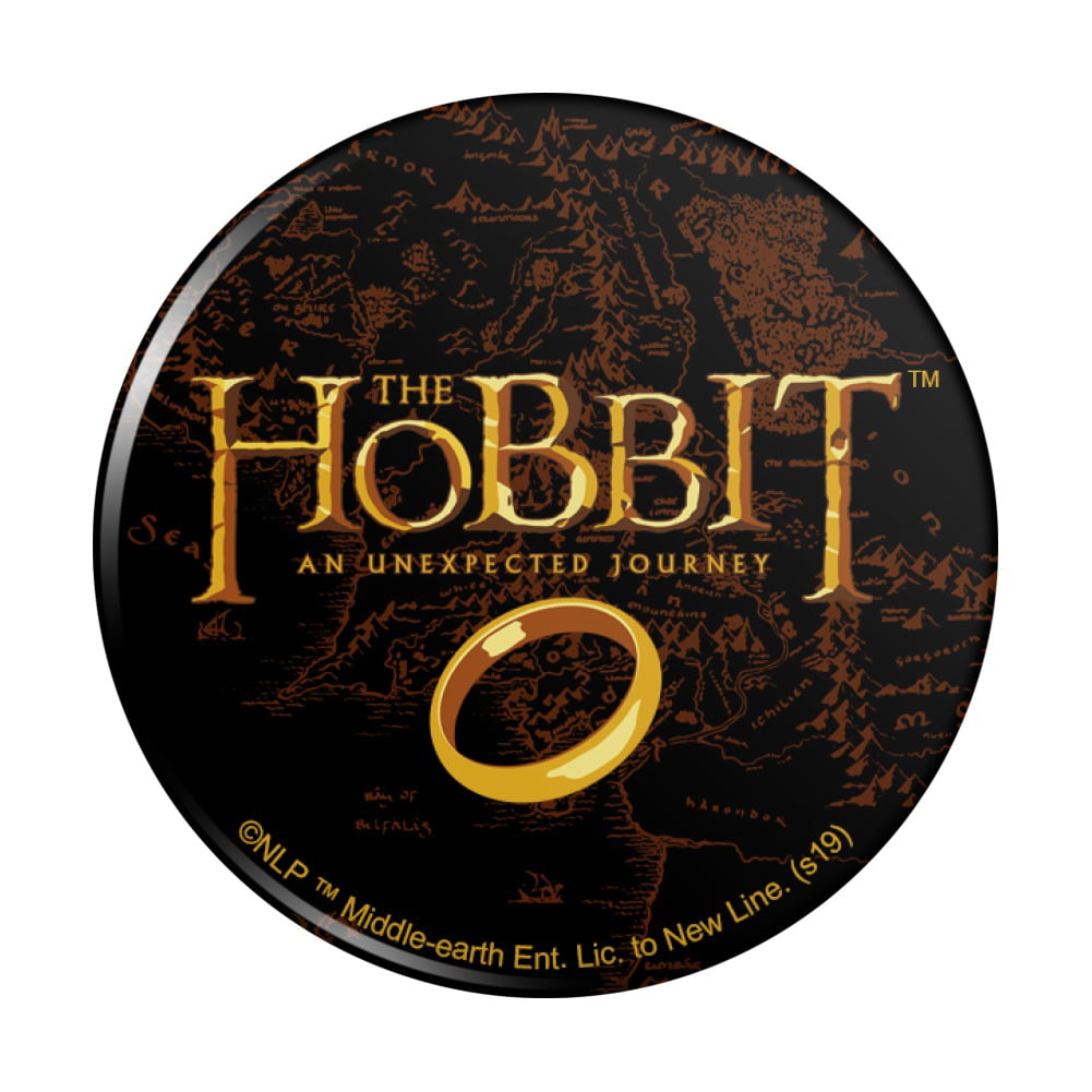 The Hobbit An Unexpected Journey Logo Pinback Button Pin - Walmart.com