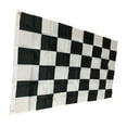 thumbnail image 2 of Colaxi 2xHanging Check Flag Rectangle Portable Banner for Indoor Decorative , Black+White, 4 Pcs, 2 of 9