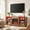 Oak, variant on Homy Casa 58 Inch Electric Fireplace TV Stand for 65 Inch TV with Storage Cabinets, LED Flame and Power Outlets