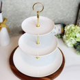 thumbnail image 3 of 1Pcs 2/3 Layers Cake Plate Stand Handle Fitting Hardware Rod Gold Silver, 3 of 8