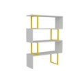 thumbnail image 4 of Decorotika ADR50BCB05 36 x 12 x 50 in. Adriana 4-Shelf Geometric Bookcase - Yellow & White, 4 of 5