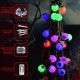 thumbnail image 4 of Luces de cadena de Halloween, decoración de luces de cadena de globo ocular de Halloween, luces de cadena que funcionan con pilas, 30 luces LED, diseño a prueba de polvo e impermeable,, 4 of 5