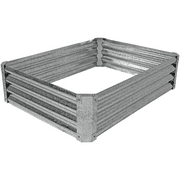 Sunndyaze Decor - Sunnydaze Raised Garden Bed - 48-Inch Rectangle Galvanized