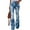 F18, variant on Bellella Women's Floral Print Straight Leg Jeans, Pink Strawberry, S