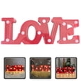 thumbnail image 4 of Centro de mesa con letras de amor, luz LED decorativa con el alfabeto, signo de amor para el Día de San Valentín, 4 of 5