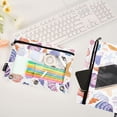 thumbnail image 4 of Shells and Starfish 2 Pack Pencil Pouch for 3 Ring Binder Smooth Zipper Folders with Pockets Clear Window Pencil Case, 4 of 6