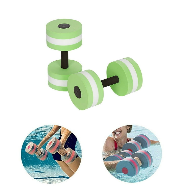 QISIWOLE Water Dumbbells Water Aerobics for Pool Fitness Exercise Lightweight Resistance Aquatic Dumbbell Pool Barbells for Swimming