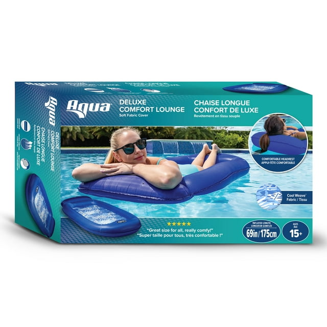 Aqua Leisure Deluxe Comfort Inflatable Pool Lounge