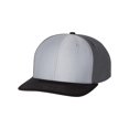 thumbnail image 2 of Richardson Unisex 312 Twill-Back Trucker Adjustable Backstrap Baseball Cap, Tri Grey/Charcoal/Black, One Size Fits Most, 2 of 5