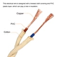 thumbnail image 4 of Unique Bargains Twisted Cloth Covered Wire 2 Core 18AWG 5m/16.4ft,Electrical Cable,Beige, 4 of 5
