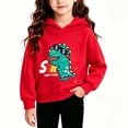 thumbnail image 3 of Mitankcoo Fashion Print Hoodie for Girls Long Sleeve Sweatshirt with Pocket Comfort Casual Warm Wear 1-8Y, 3 of 6