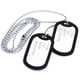 thumbnail image 1 of Necklace chain pendant 2 plate identity Dog Tag alloy fashion men, 1 of 4