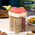 thumbnail image 4 of Dispensador de condimentos Baoblaze 5 rejillas Flip para Cocina BBQ rojo, 4 of 8