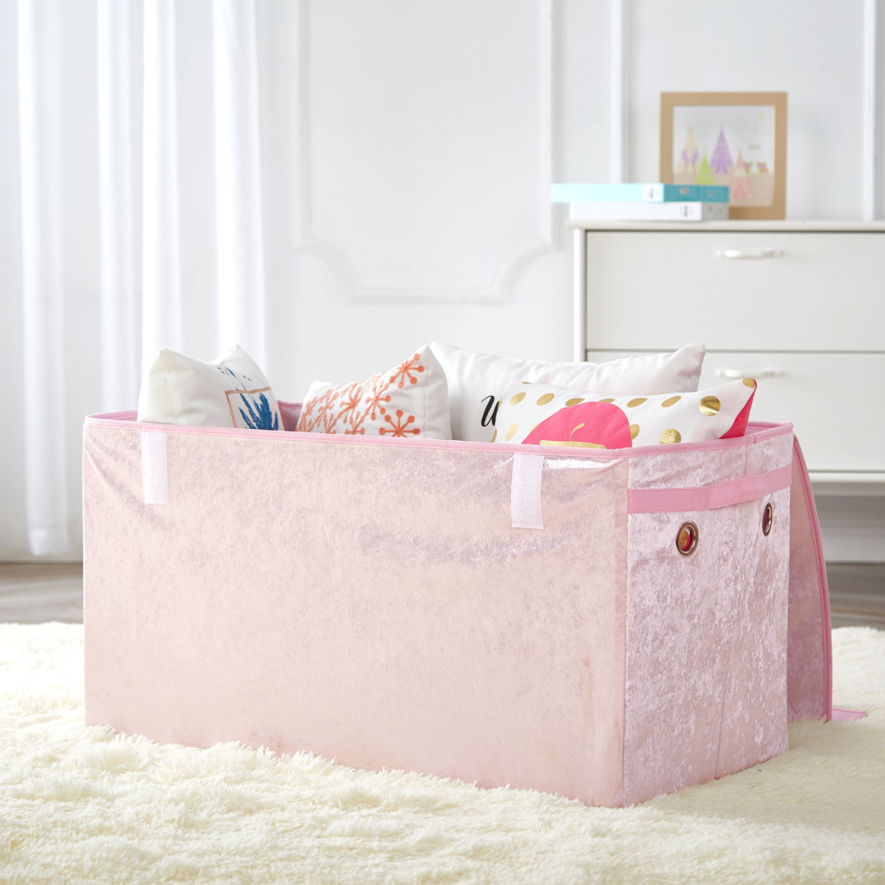 crushed velvet cot bed