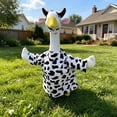 thumbnail image 4 of Lady Porch Goose Outfit for 23'' Cement Plastic Lawn Goose Statue Clothes Cow Pattern Bathrobe for Outdoor Garden Yard Patio Decoration, 4 of 5