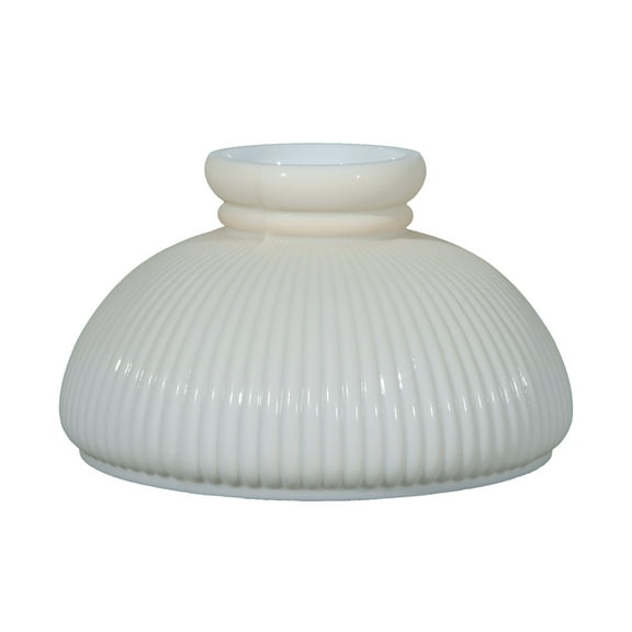 B&P Lamp® 10" Shade, Rib, Cream Background