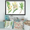 thumbnail image 3 of Designart 'Yellow Flowers and Tropical Foliage XII' Traditional Framed Art Print, 3 of 4