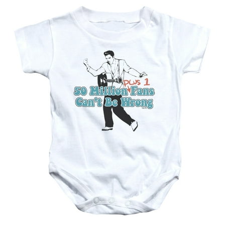 

Elvis Presley - 50 Million Fans Plus 1 - Infant Snapsuit - 18 Month