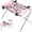 Pink, variant on 2-in-1 Black Foldable Pet Grooming Table & Hanging Hammock, Breathable Mesh Dog Shower Sling Bathing Stand with 8 Leg Holes for Cat Small Dog Nail Trimming & Washing