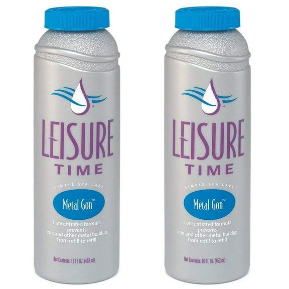 Leisure Time D Metal Gon Protection for Spas and Hot Tubs, 16 fl oz (2 pack)