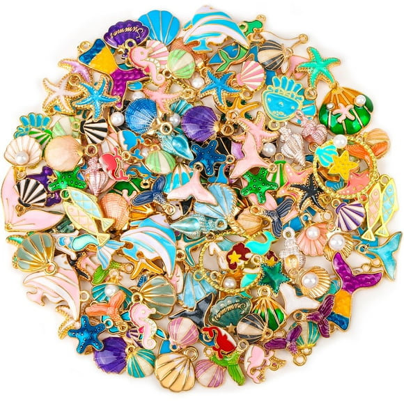 Charm Acejoz 150 unidades de conchas oceánicas para hacer joyas