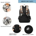 thumbnail image 4 of FORMRS Unisex School Backpack 17" Student Travel Bag with Laptop Compartment, Plaid Floral, 4 of 7
