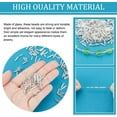 thumbnail image 4 of 1600Pcs 4 Sizes Glass Bugle Beads Silver Long Tube Seed Bead 5/6/9/12x2mm Loose Spacer Bead with 0.5mm Round Hole for Earring Bracelet Neckalce Jewelry DIY Craft Making Dress Decor DIY, 4 of 6