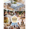 thumbnail image 5 of Blue Plaid Groundhog Table Cloth, Waterproof Tablecloth for Rectangle Tables, Spring Floral Butterfly Botanical Reusable Washable Fabric Table Cover for Restaurant Kitchen Dining Tables 52"x70", 5 of 9