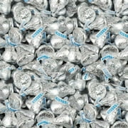 Hershey's Kisses, Milk Chocolate Candy in Silver Foil - Bulk Bag - 1 Pound