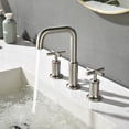 thumbnail image 2 of Two Cross Handle Widespread Faucet, 3-hole Bathroom Sink Faucet, 2 of 5