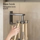 thumbnail image 5 of Colgadores giratorios para utensilios de cocina, ganchos de acero inoxidable montados en la pared con 10 ganchos para armario, cocina y baño, 360 grados, 5 of 5